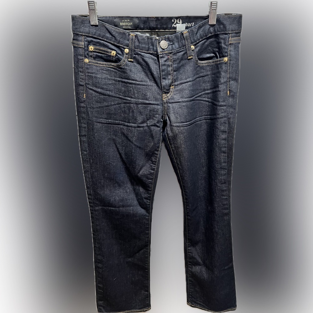 J Crew bootcut blue Denim Jeans 29 short - Picture 8 of 9